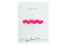 Load image into Gallery viewer, Hi! I&#39;m BARBIE, a bright pink wave clip.

Hold back bangs, clip back hair, or simply use for stylistic purposes by adding some flair to your hair. Mix-and-match, and layer these hair clips or wear on their own for a soft,&nbsp;seasonal look.