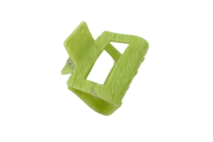 Hi! I'm DANIELLE, a one-of-a-kind hair claw.  This hair claw lets you pull your hair up or back with ease and style! The square-shaped cutout design is the right fit for any occassion. 