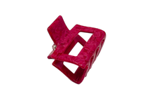 Load image into Gallery viewer, Hi! I&#39;m JUSTINE, a purple flamed hair claw.

This hair claw lets you pull your hair up or back with ease and style! The square-shaped cutout design is the right fit for any occassion.&nbsp;