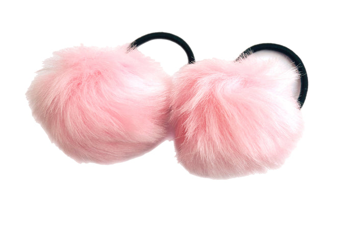 Hi! I'm THE BRITNEY SET, two fluffy pompons, twice the fun.

Soft, bold, and made to bounce. Tie us in for a playful pop, whether you're going full glam or just feeling extra. We’re lightweight, fluffy, and stretch to fit all your hair moods. Double the fluff, double the attitude.