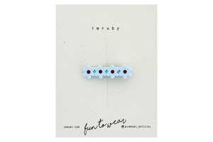 Hi! I'm ELSA, a light blue flower clip.  Hold back bangs, clip back hair, or simply use for stylistic purposes by adding some flair to your hair. Mix-and-match, and layer these hair clips or wear on their own for a soft, seasonal look.