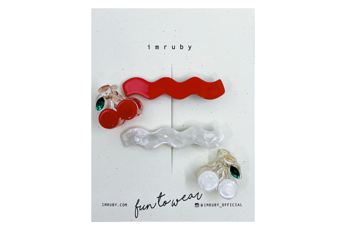 CHERRY CLIP SET