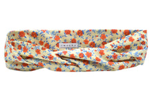 Load image into Gallery viewer, Hi! I&#39;m JAGGER, an orange flower headband.  This headband has an aluminium wire insert for a comfortable &amp; cute fit. Twist it around your girls head and she&#39;ll rock this pretty headband all day long!