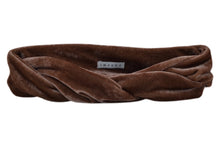 Load image into Gallery viewer, Hi! I&#39;m BILLIE, a brown velvet headband.  This headband has an aluminium wire insert for a comfortable &amp; cute fit. Twist it around your girls head and she&#39;ll rock this pretty headband all day long!  This headband is the perfect fit for girls from 2 till 12 years.
