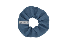 Afbeelding in Gallery-weergave laden, Hi! I&#39;m JACKIE, an darker blue corduroy scrunchie.  Throwback your style to the 90&#39;s with this hair scrunchie! Perfect for wearing in your hair or styling it around your wrist, this pretty scrunchie is the ultimate two-in-one accessory.