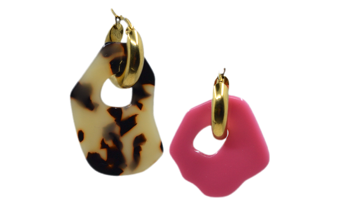 MARIE MAY pair gold earrings