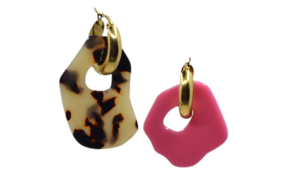 MARIE MAY pair gold earrings